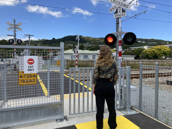 New automatic pedestrian gates at McLellan Street in Tawa